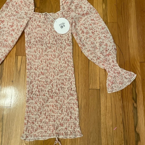 NWT Princess Polly Pink Floral Dress Size 4 - Picture 7 of 9